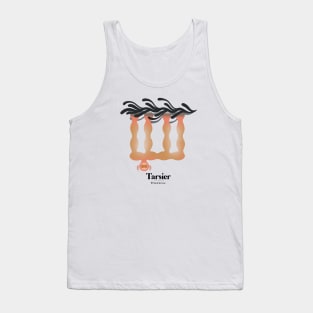 Bold monkey print "Tarsier" Tank Top